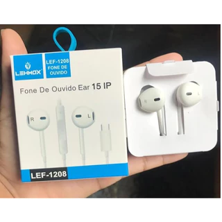 kit 10 6 Fone de Ouvido Com Fio Entrada Type-c LEF-1208 compativel c/iphone 15 kdpan fc-1302