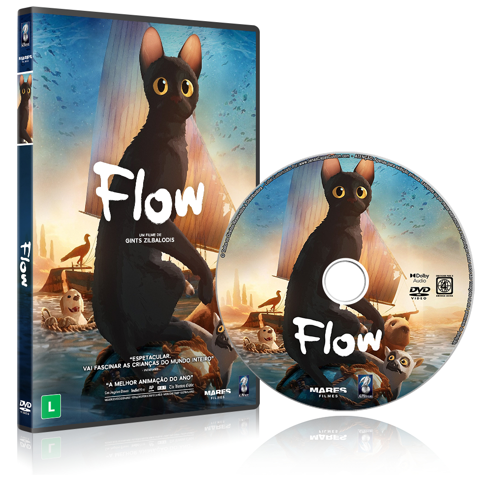 DVD Flow (2025) Vencedor do Oscar de Melhor Animação - Alta Qualidade ...