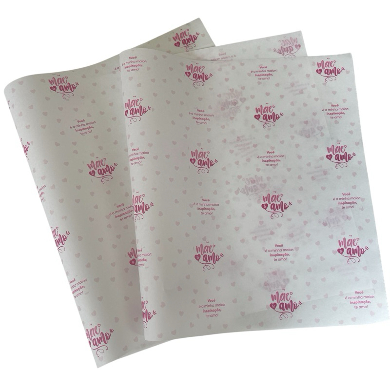 Papel seda para embalagem - Premium estampa DIA DAS MÃES (escolher cor ...