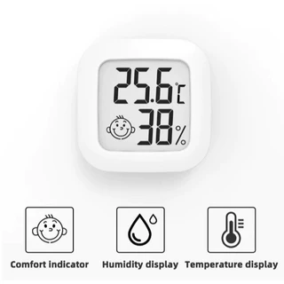 Mini LCD Termômetro Digital e Higrômetro, Temperatura Eletrônica, Medidor de Umidade, Sensor