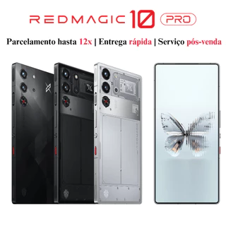 REDMAGIC 10 Pro 144Hz 7050mAh para jogos móveis, smartphone 5G, 12 /16/24GB + 256/512GB/1TB, Snapdragon 8 Elite