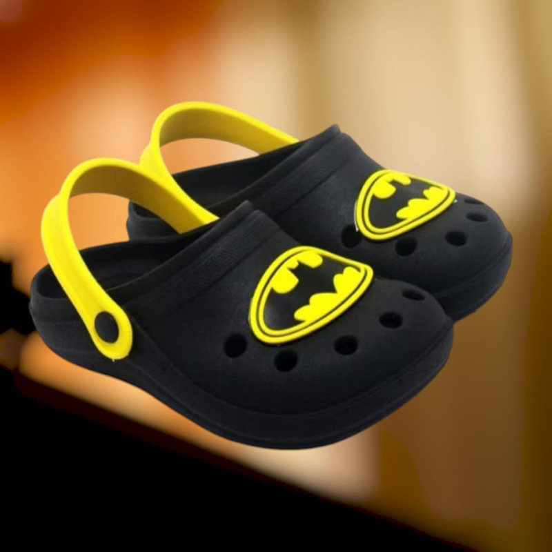 Sandália Infantil Masculino Babuche Para Menino Papete Batman Confortável