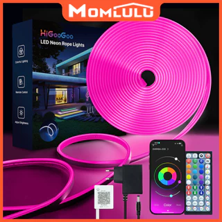 MOMLULU Fita Led Neon RGB 5/10 Metros Controle Remoto Bluetooth Led Colorido Luz Para Decoração Festa À Prova D'água