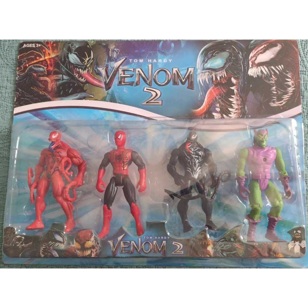 d*7様 SPHDER-MAN VENOM 4体セット② Kit 4 Bonecos Venom Ultimate Spider Man Duas Opções de Kit