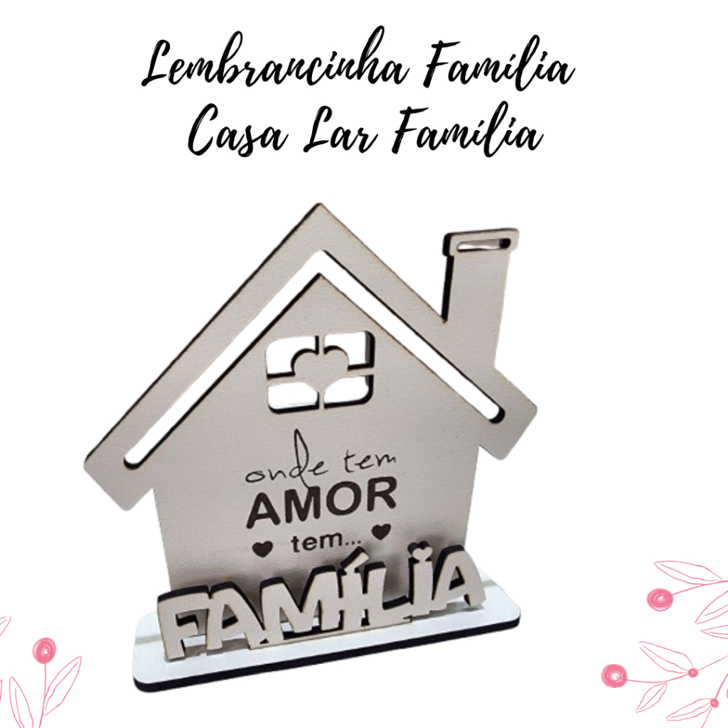 Lembrancinha Dia da Família Personalizada Onde tem Amor tem ...