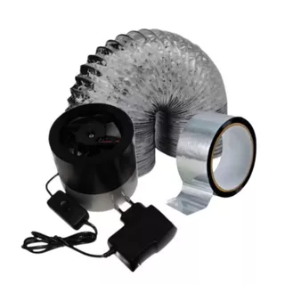 Exaustor Grow Com Filtro De Carvão Ativado - Indoor Baixo Consumo