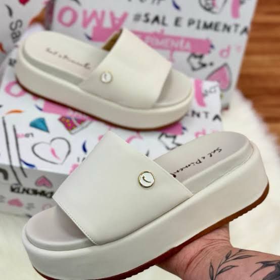 Sandália Tamanco feminino Flatform Birken Confort Sal e Pimenta ...