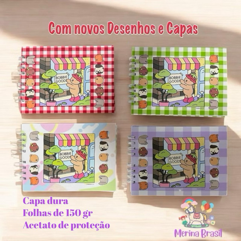 Livro de colorir Bobbie Goods capa dura, com novas estampas e desenhos ...