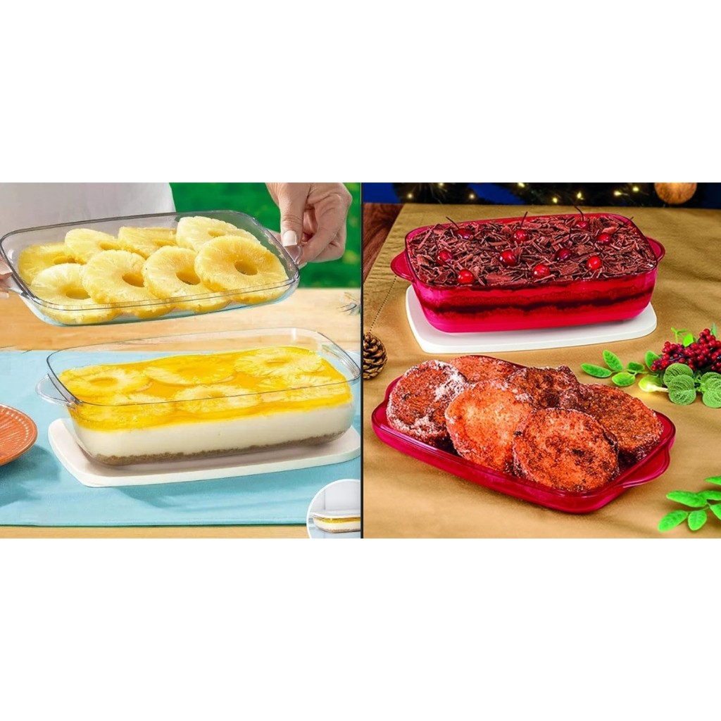 Tupperware Tigela Microplus Retangular 1,7 litros Policarbonato ...