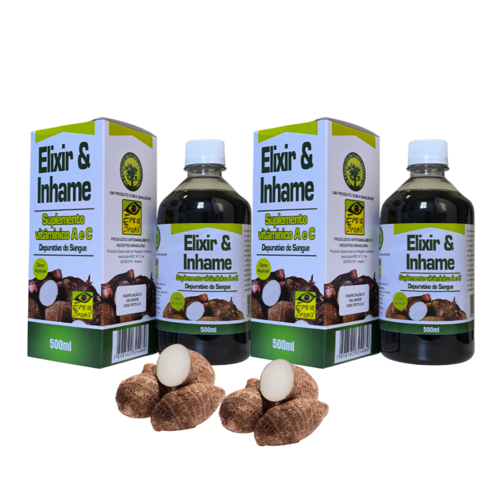 Elixir & Inhame Depurativo do Sangue 500 ml - Suplemento Vitamínico A e ...