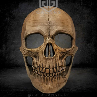 Máscara Face Caveira Realista Articulada Cosplay e Airsoft