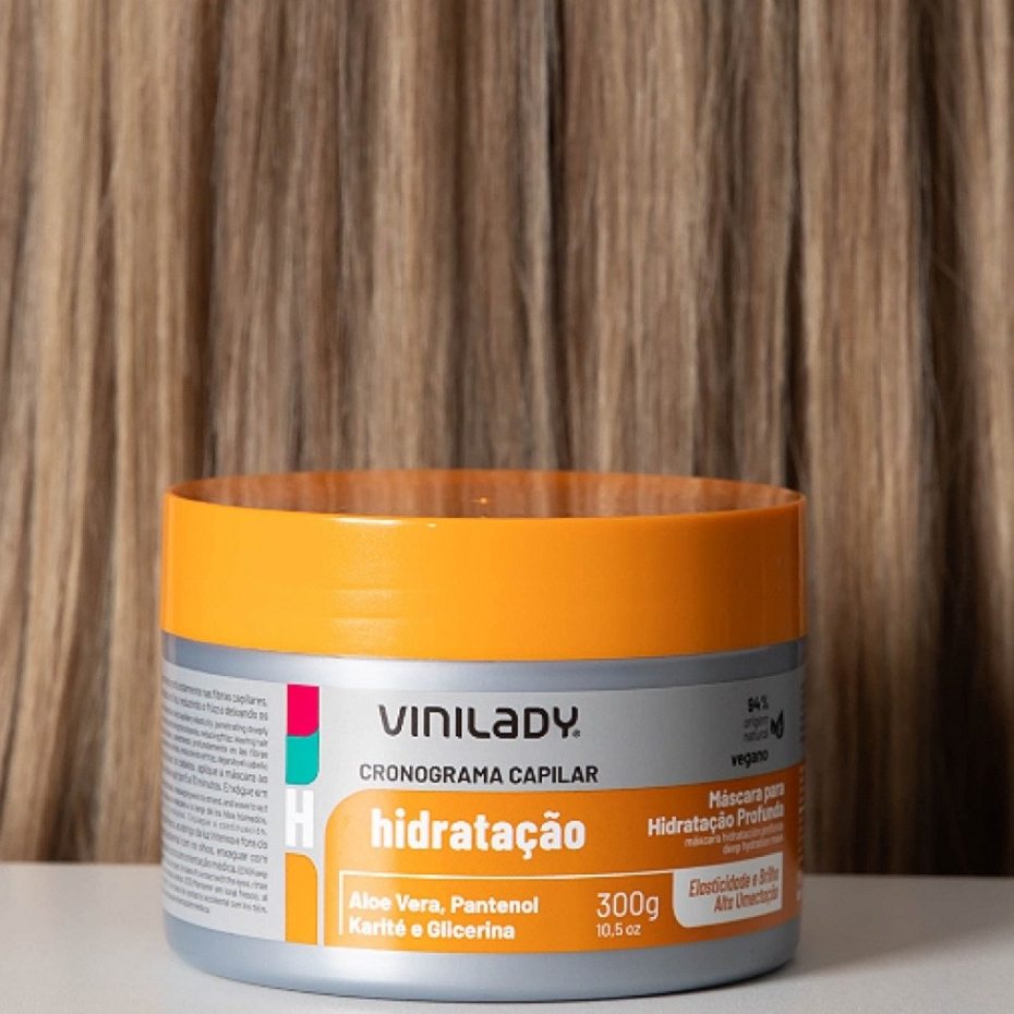 Mascara Cronograma Creme Para Cabelo Hidratacao Repoe Água Brilho ...