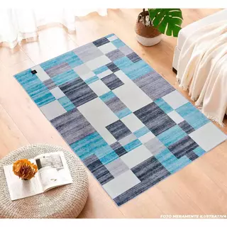 Tapete Decorativo para Sala e Quarto 1,00 x 1,40m Geométrico - Rio Home em Oferta na Shopee