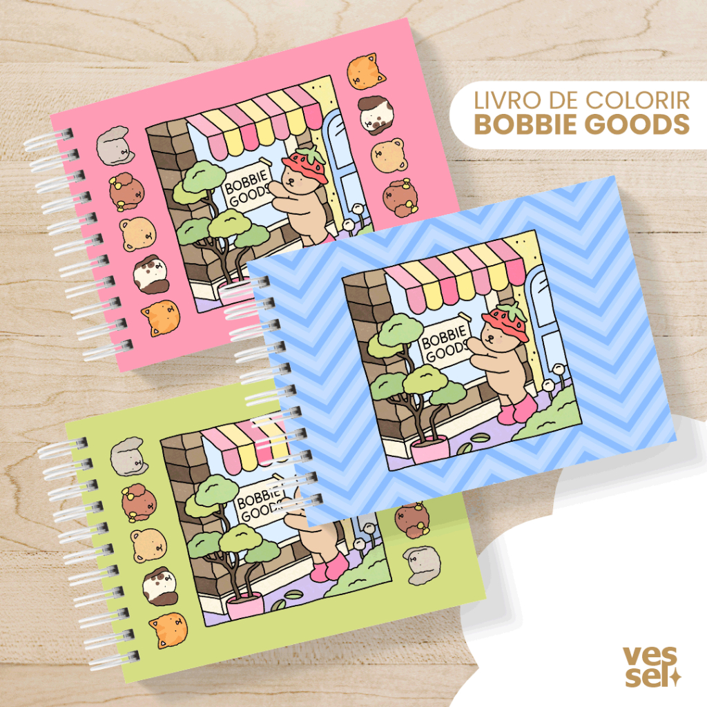 Livro de Colorir BOBBIE GOODS Capa Flexível - Gramatura 180g (50 Páginas)