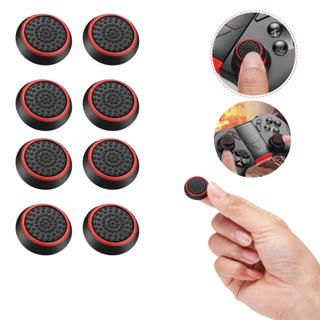 Kit 8 grip protetor controle analógico emborrachado ps4 ps5 xbox