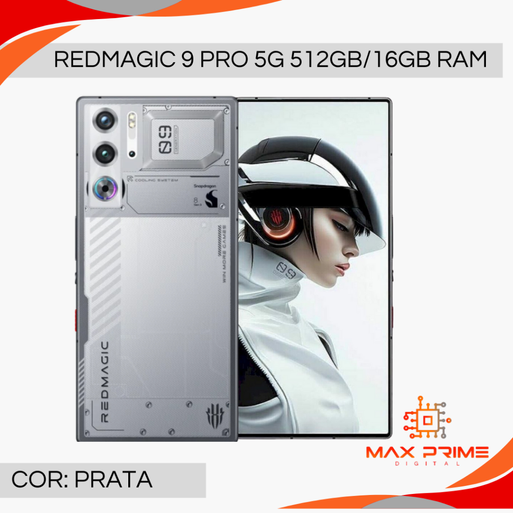 Redmagic 9 Pro 5G 512GB 16GB RAM, Câmera 50MP Processador