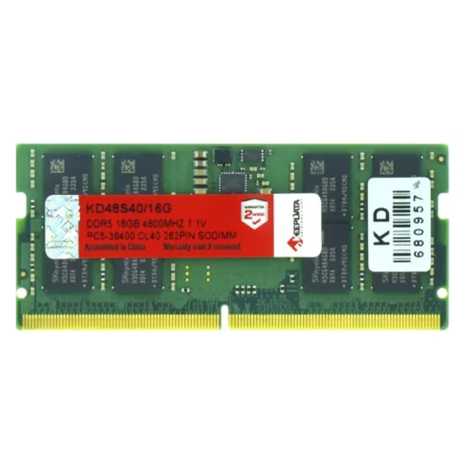 Memória RAM Para Notebook Ddr5 16gb 4800mhz - Kd48s40/16g | Shopee