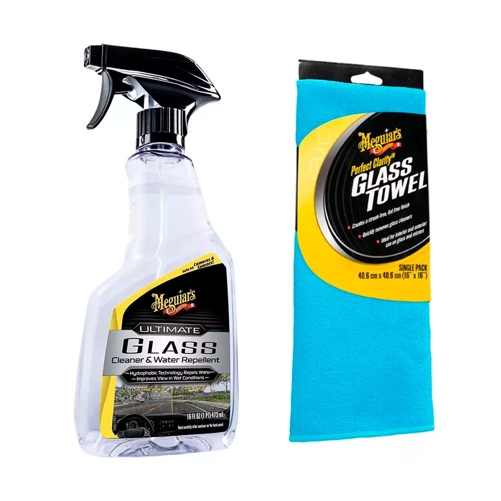 Imagem do produto Kit Meguiars Ultimate Glass Cristalizador De Vidros + Pano