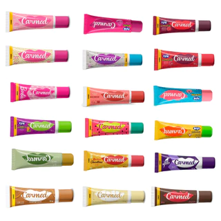 Carmed Hidratante Labial Vários Sabores 10g Brigadeiro Leite Açai Glitter Bff Beijinho Barbie Ana Castela Coco Fini