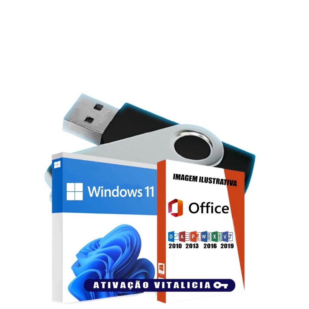 Pen Drive Bootável – Windows 11 Pacote de Programas para PC/Notebook ...