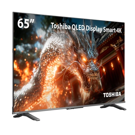 Smart TV QLED 65 4K Toshiba 65C450NS Google TV 4 HDMI 2 USB Wi Fi TB036M