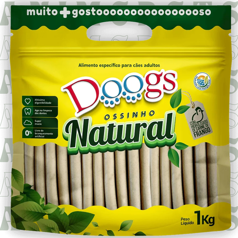 Petisco Palito Natural 15mm Pacote 1 Kg em Oferta na Shopee