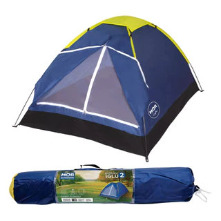 Barraca Camping Iglu Para 2 Pessoas Azul - Mor em Oferta na Shopee