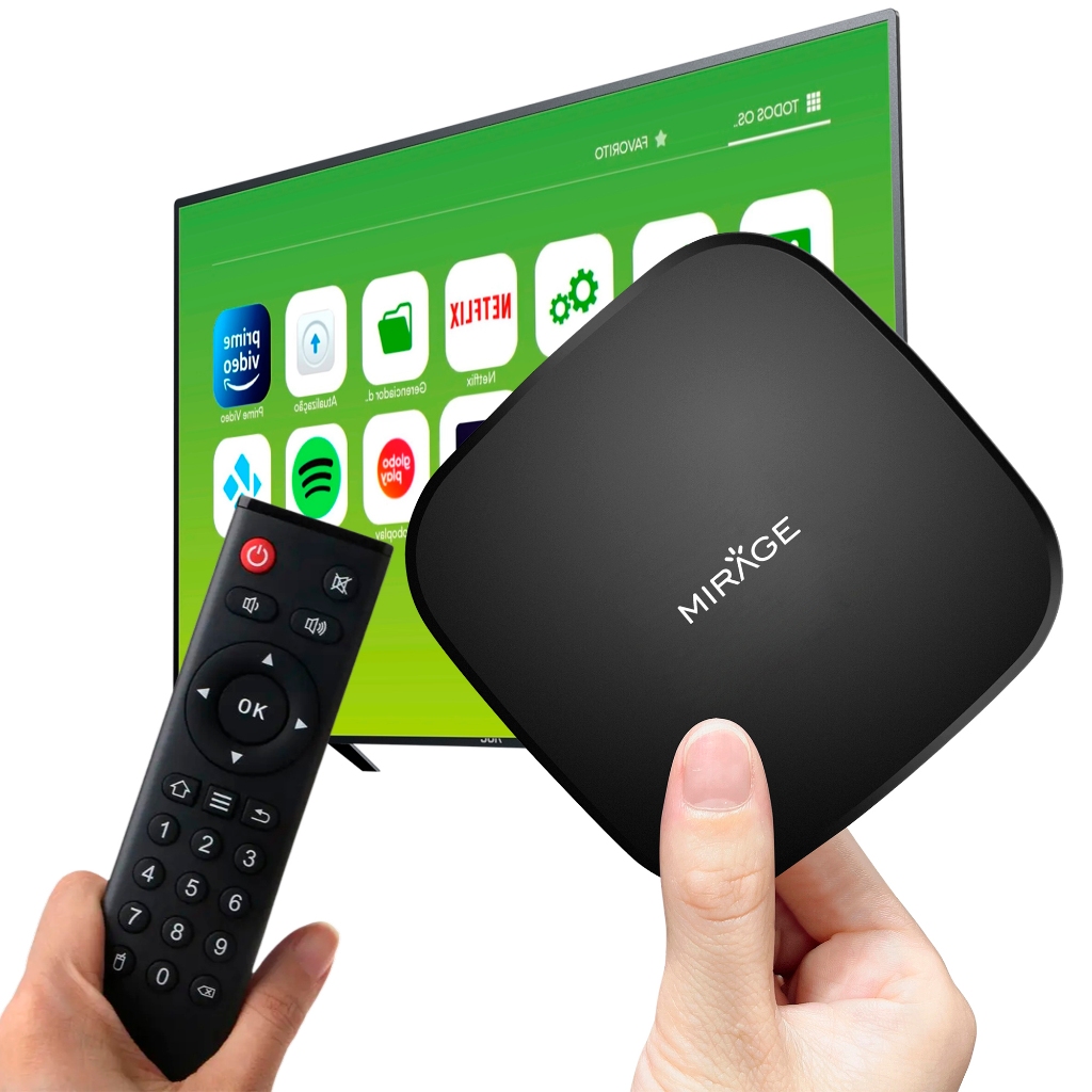 Conversor Digital TV Box 2GB de Ram Multilaser Full HD com entrada Hdmi