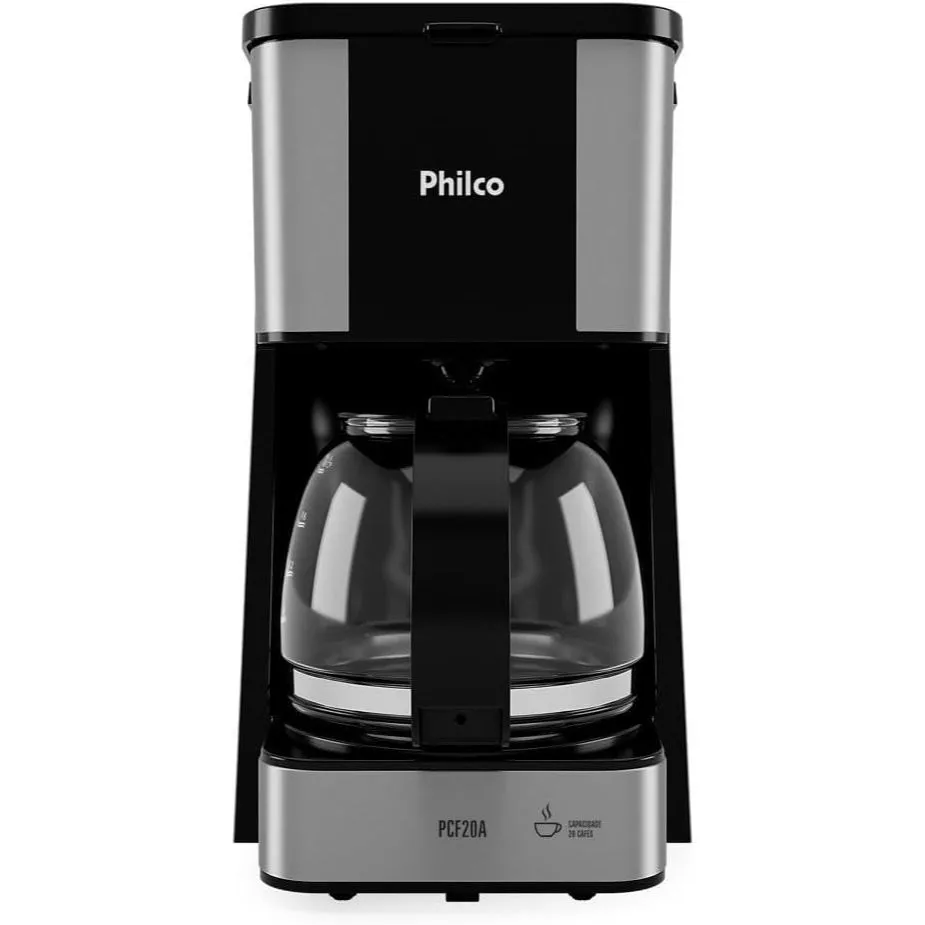 Cafeteira Elétrica Philco Inox 20x Cafés 650W PCF20A Preto