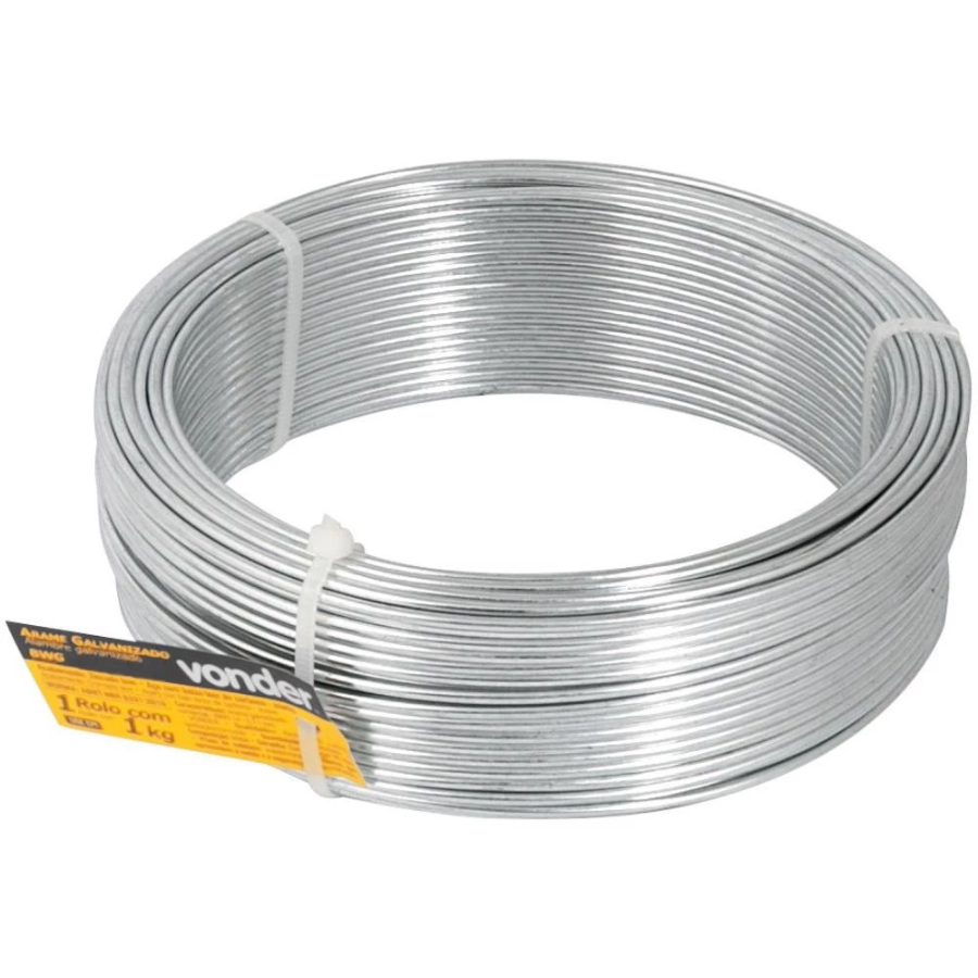 Arame Galvanizado 1.24mm Rolo 1kg BWG 18 VONDER