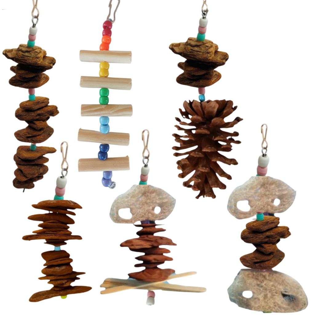 Kit Brinquedos Pássaros - detalhes e características - Caprioli Shop