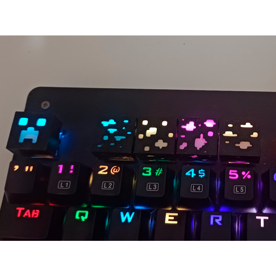 Teclas Keycaps Game Minecraft Criper | Shopee Brasil