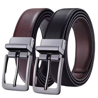 CINTO MASCULINO DUPLA FACE GIRATORIO CASUAL SOCIAL GENUINO