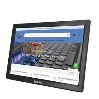 Monitor TV Digital Portátil LED HD 14" Bivolt com HD-MI, USB e Controle Remoto