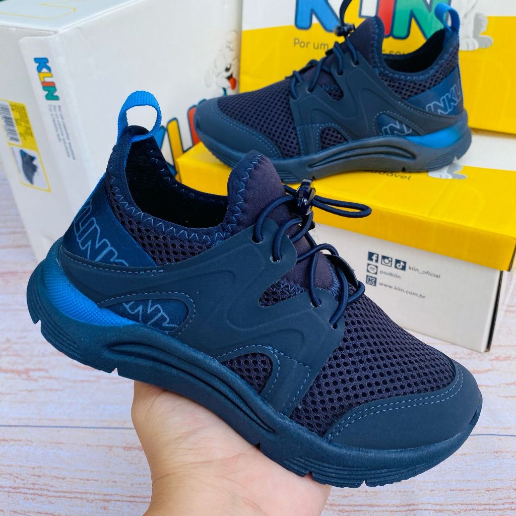 Tênis Infantil KLIN New Sport Menino Anatômico Conforto Escola