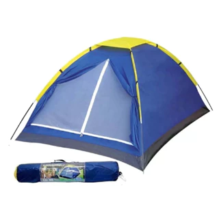 Barraca Camping 4 Lugares Pessoas Acampamento Mor Azul em Oferta na Shopee