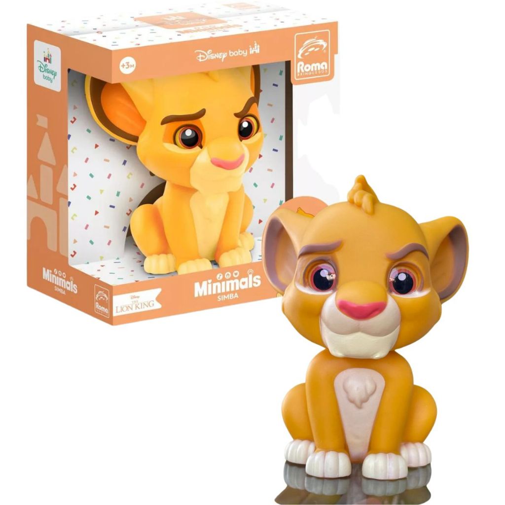 Boneco Vinil Mini Simba Coleção Minimals Disney | Shopee Brasil
