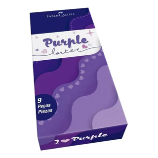 Conjunto Faber Castell Purple Lover 9 Peças