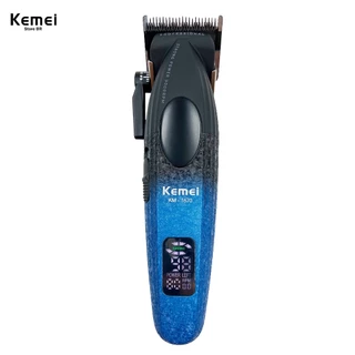 MÁQUINA DE BARBEAR ORIGINAL KEMEI KM-1670 BIVOLT SEM FIO PORTATIL 210 MINUTOS DE USO 6 PENTES 8W