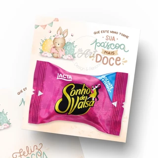 Cartão para bombom mimo presente Páscoa em Oferta na Shopee