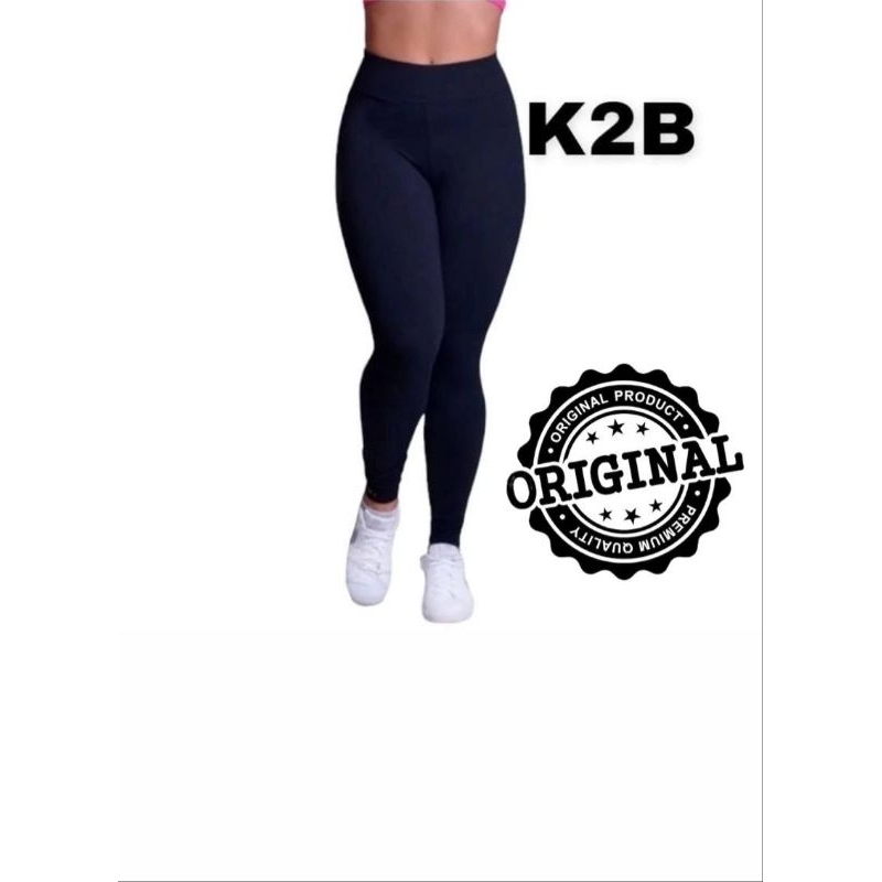Calça Legging K2B Original Feminina – Tecido Grosso, Cós Alto, Não ...
