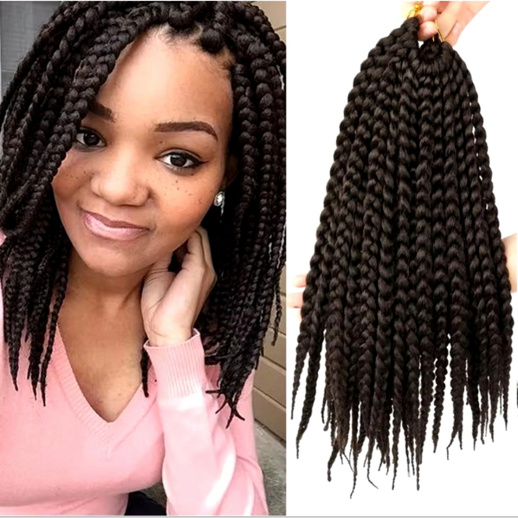 Cabelo Trança curta para crochet braids | Shopee Brasil