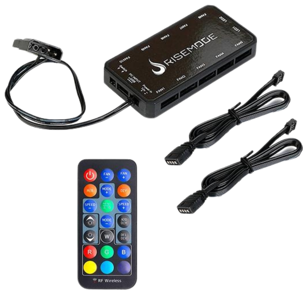Controladora 6 pinos Rise Mode - Iluminação Personalizável e Efeitos ...