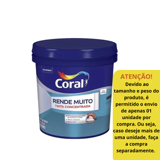 Tinta Acrílica Rende Muito Branco Fosco 15 Litros Coral