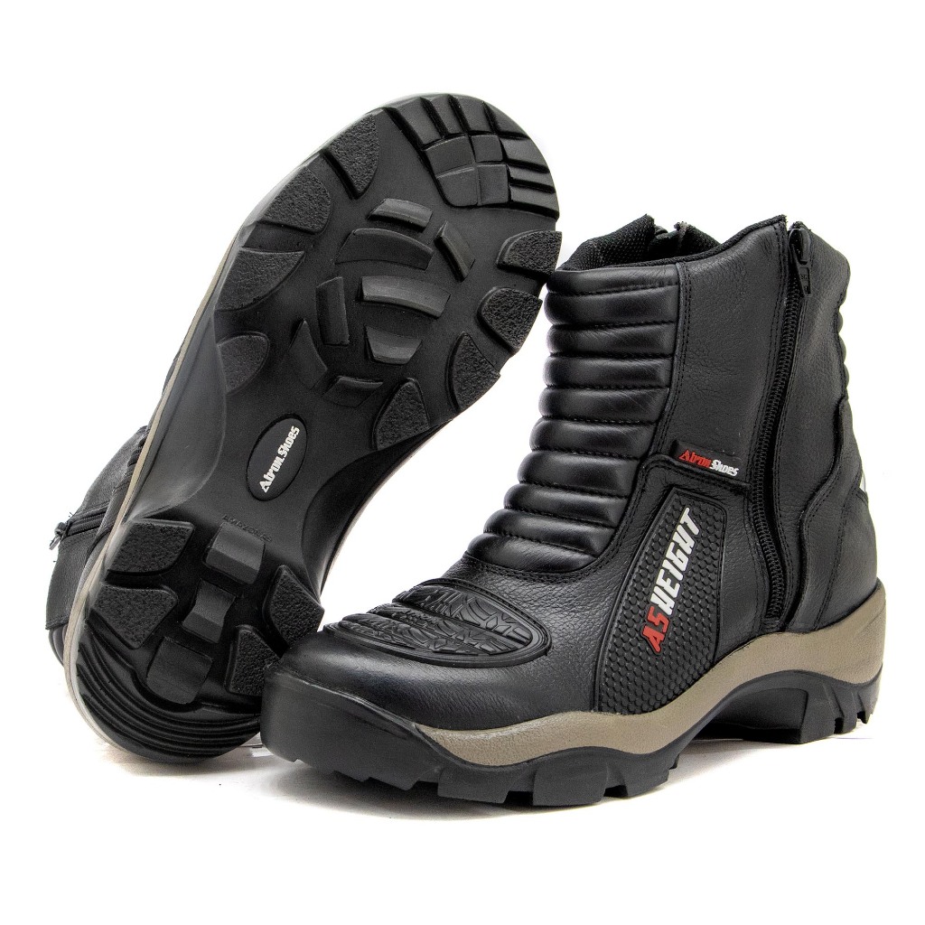 Bota Motociclista Para Altura Até 9cm Mais Alto As-hight