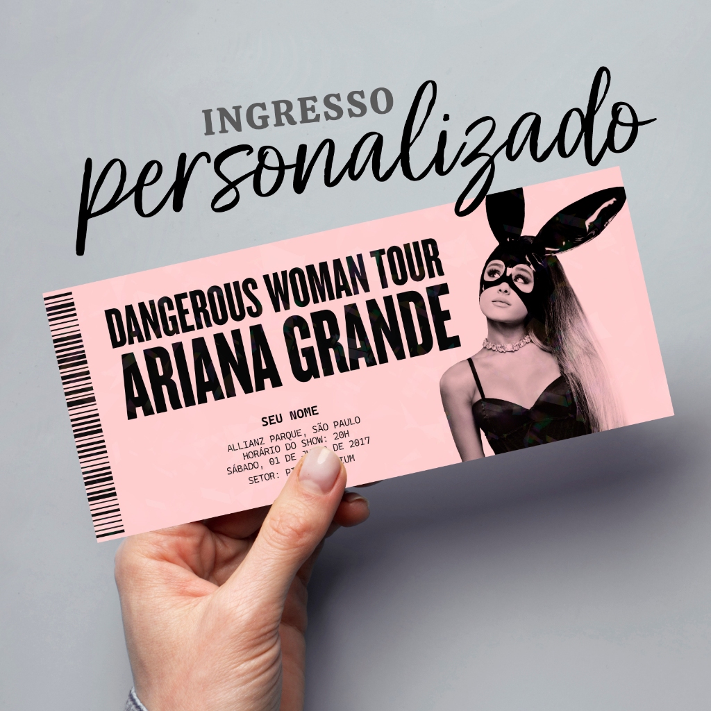 Item colecionável personalizado - Ariana Grande Dangerous Woman