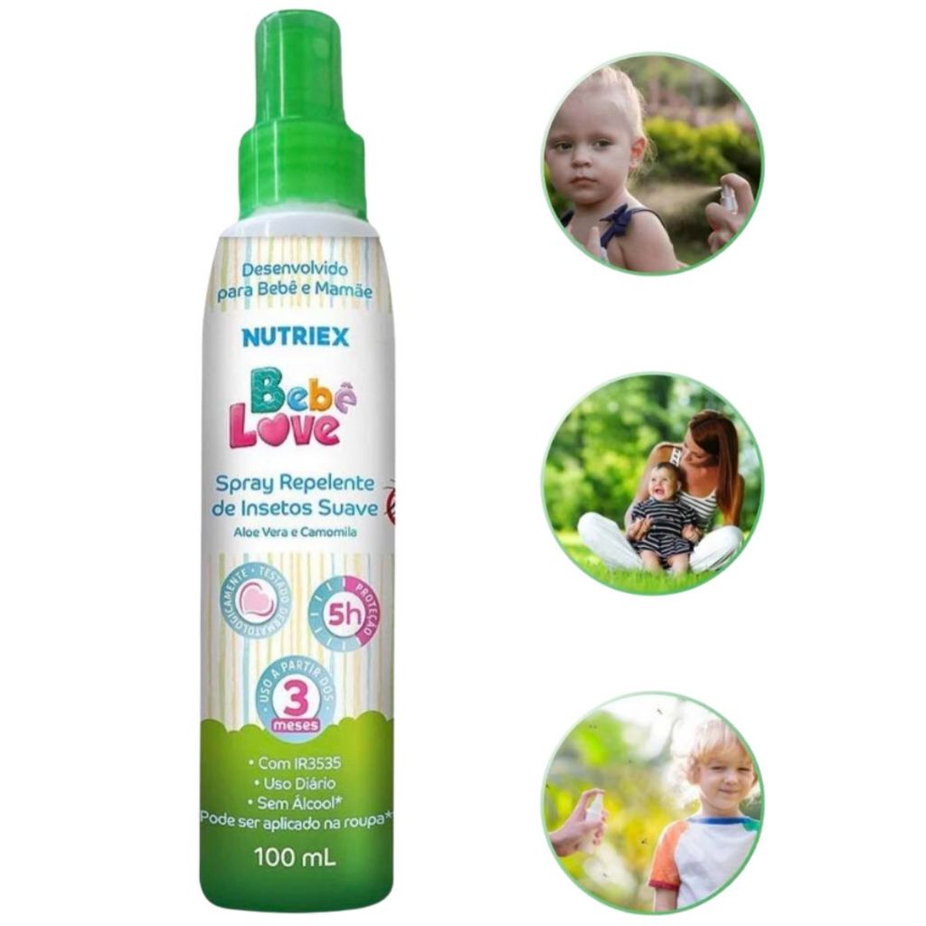 Repelente Para Bebê Infantil Spray Suave Love Frasco 100ml | Shopee Brasil