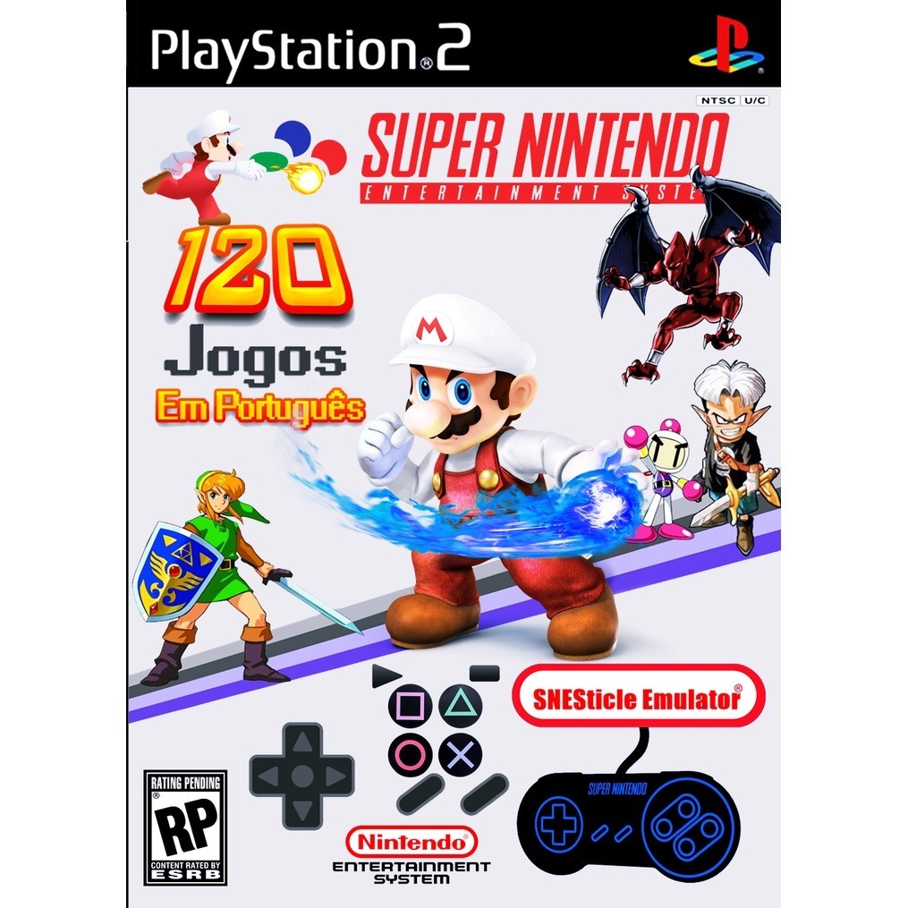 Coleção 120 Jogos Super Nintendo Português - Ps2 | Shopee Brasil