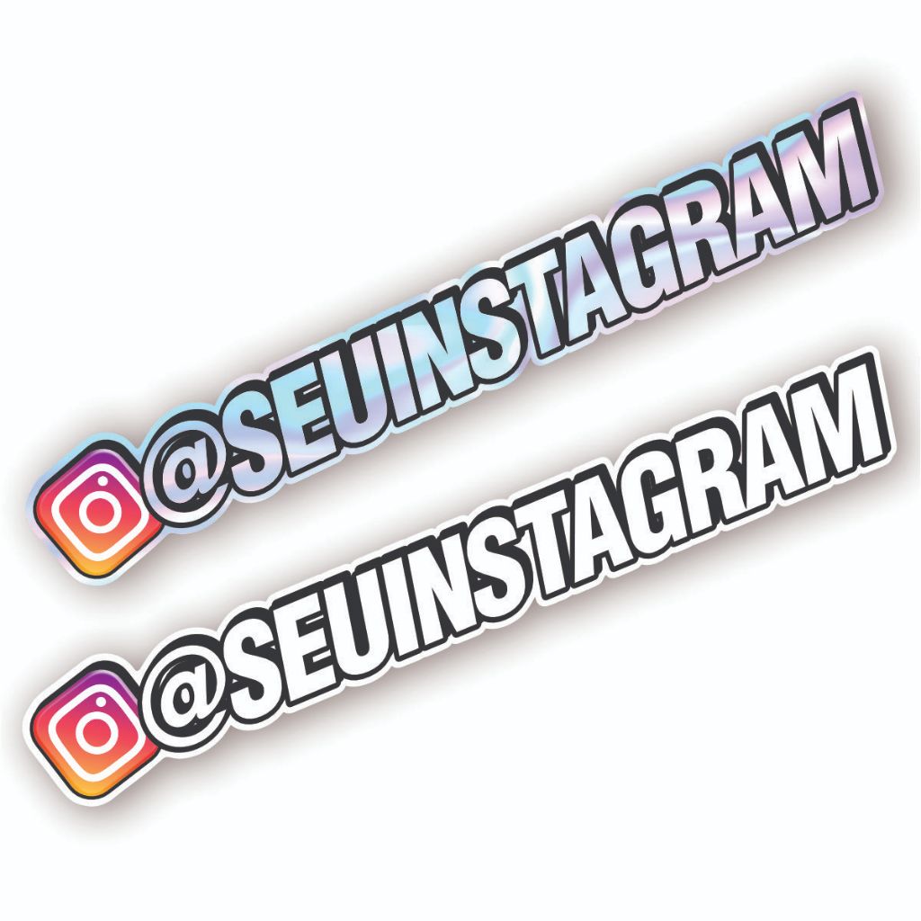 Adesivo personalizado com seu @ Instagram