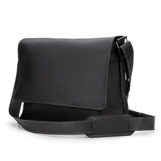 Bolsa Pasta Carteiro Transversal Masculina Reforçada Couro Ecológico Notebook 15.9 Luxo
